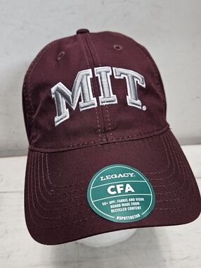 MIT Legacy CFA Cool Fit Adjustable Strapback Hat College Headwear